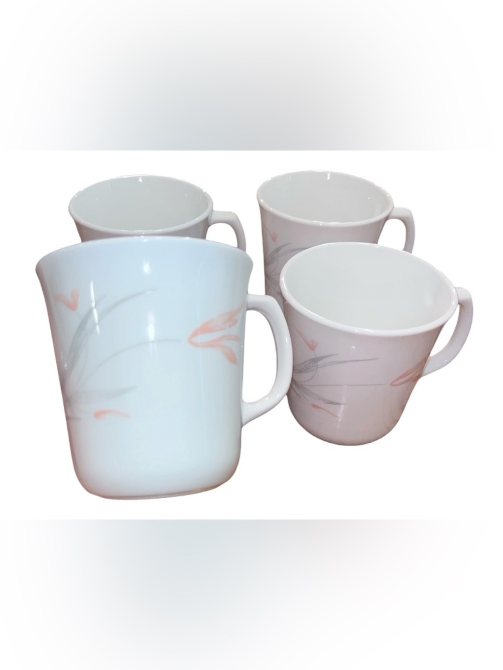 Corning Corelle Set of 4 Floral Wisp AKA Desert Rose Mugs